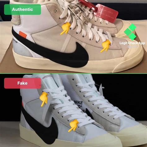 nike blazer off white ori vs fake|nike blazer off white check.